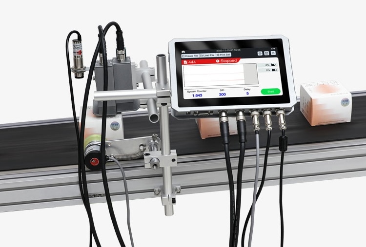 TIJ printer for batch coding