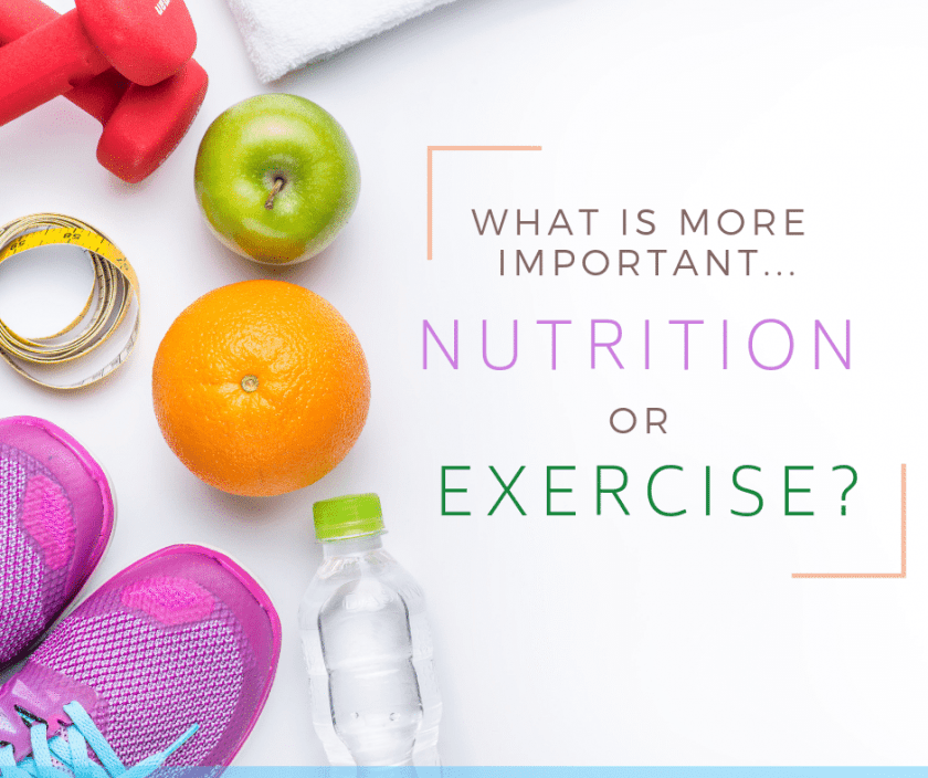 what is more important nutrition or exercise ?