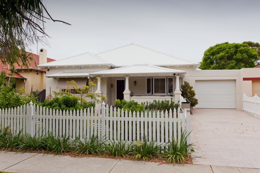 spacious alfresco area