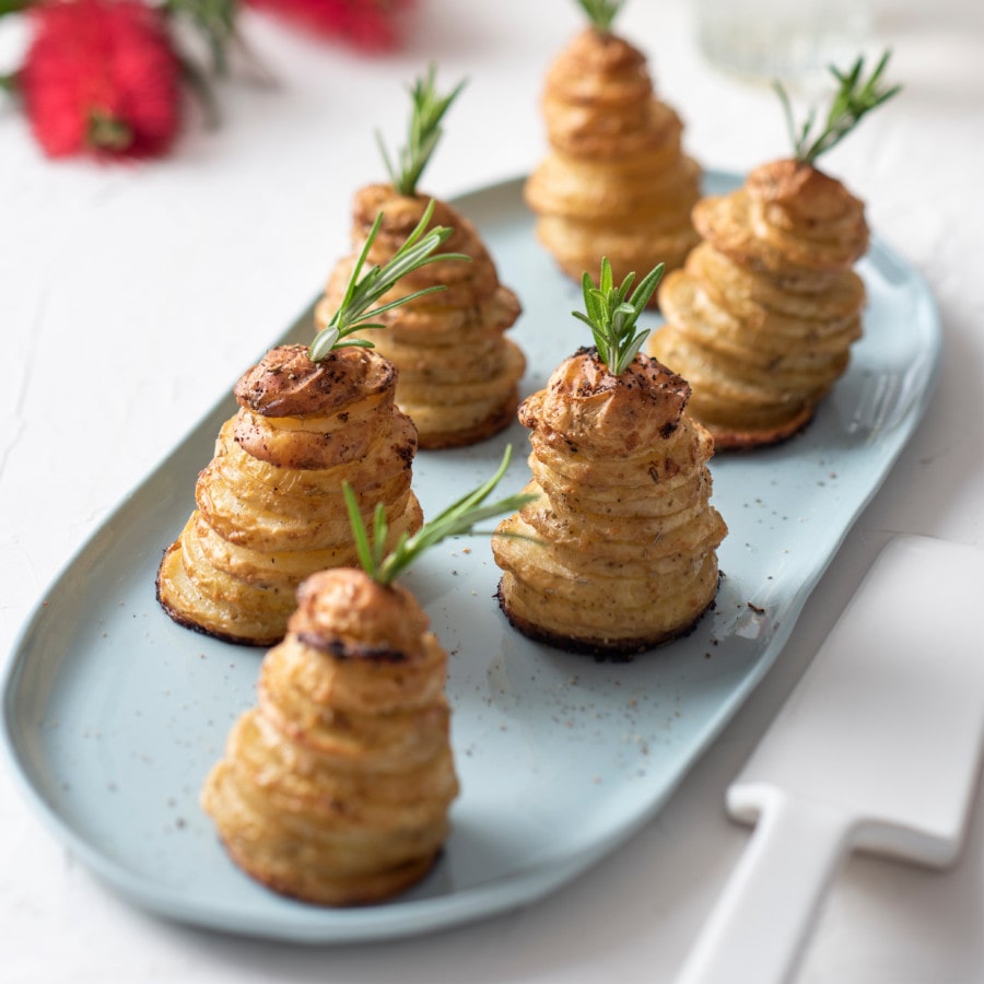 Roasted Potato Christmas Trees Spudlite