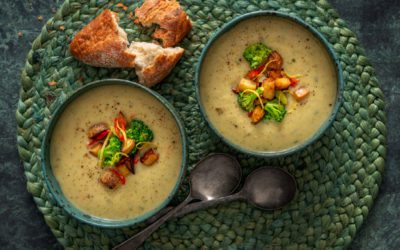 Broccoli, Potato and Parmesan Soup