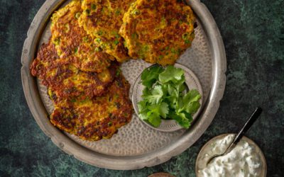 Indian Style Potato and Pea Fritters