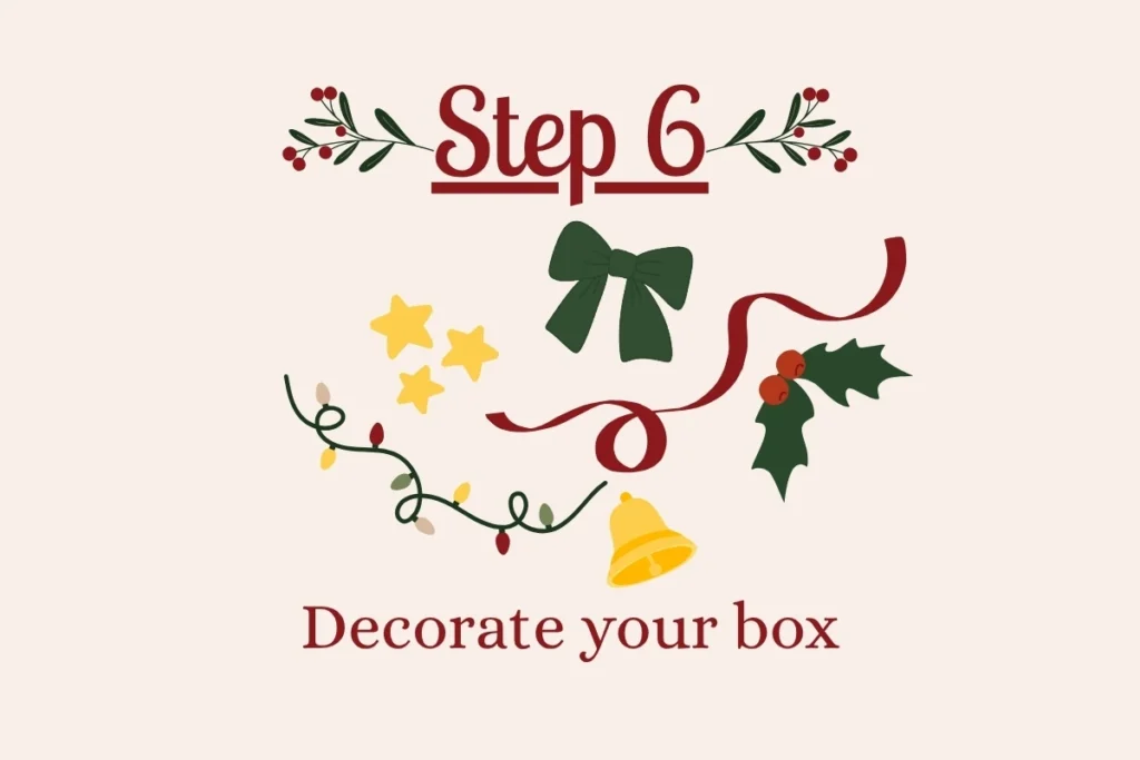 Step 6 decorate your box graphic with ribbons and decoration options | Swoosh Finance