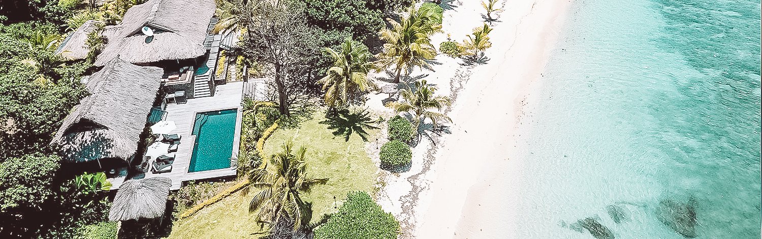 The Royal Beachfront Residence On Vomo Island Fiji Aerial Showing Proximity To Beach