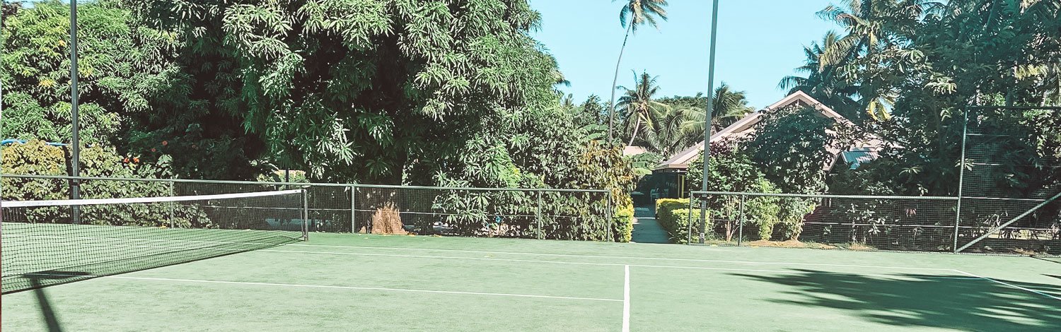 Tennis Court On Vomo Island Fiji
