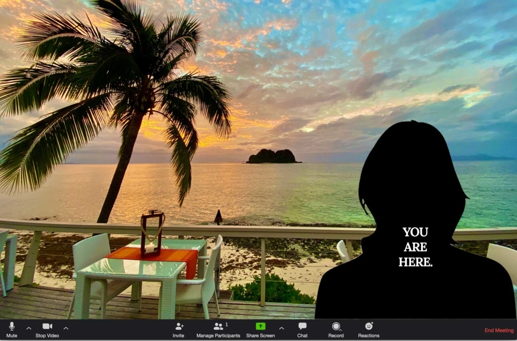 Video backgrounds for zoom online