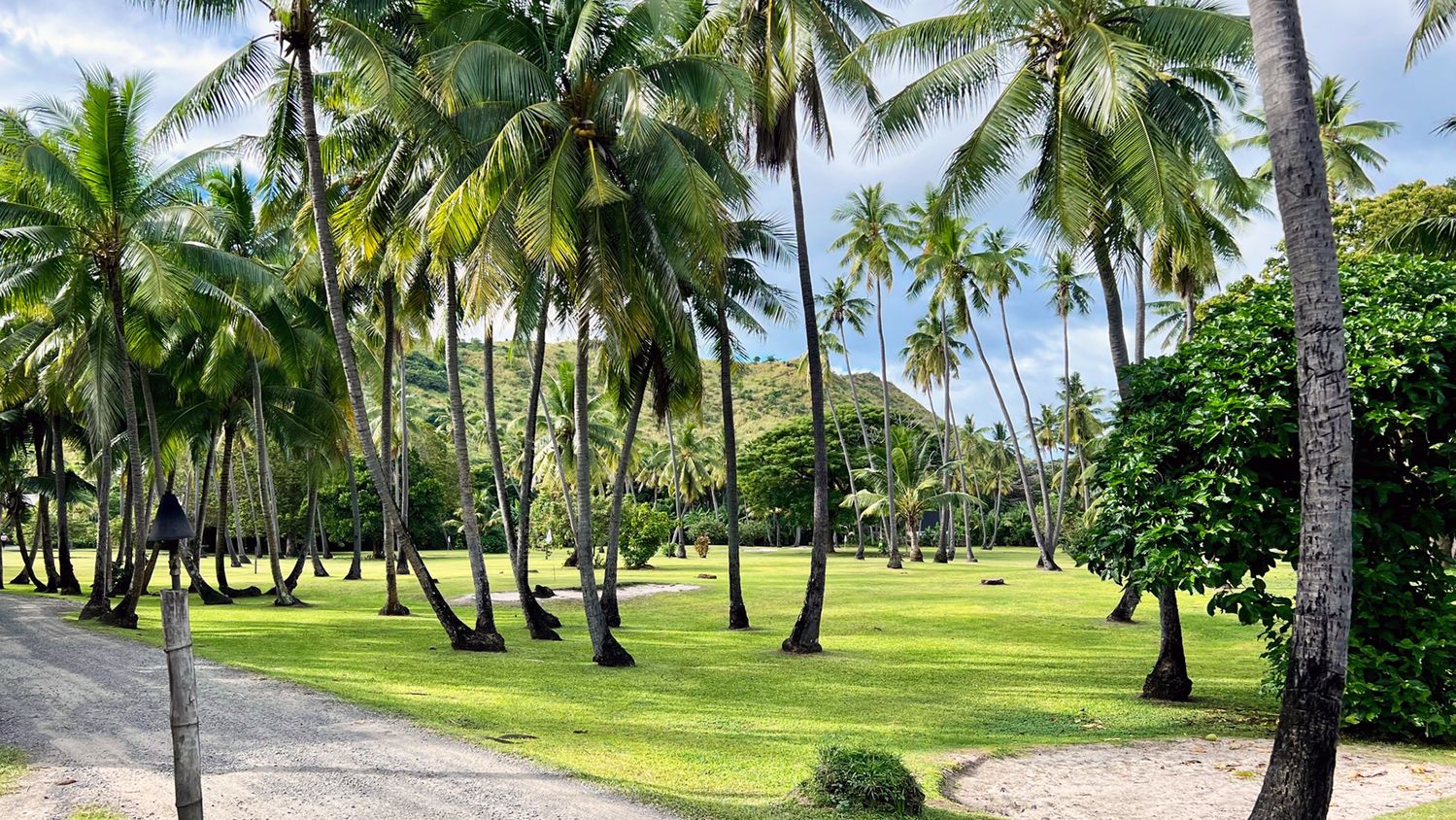 Golf Aerial View Of Golf Holes On Vomo Chris ashton executive traveller vomo golf